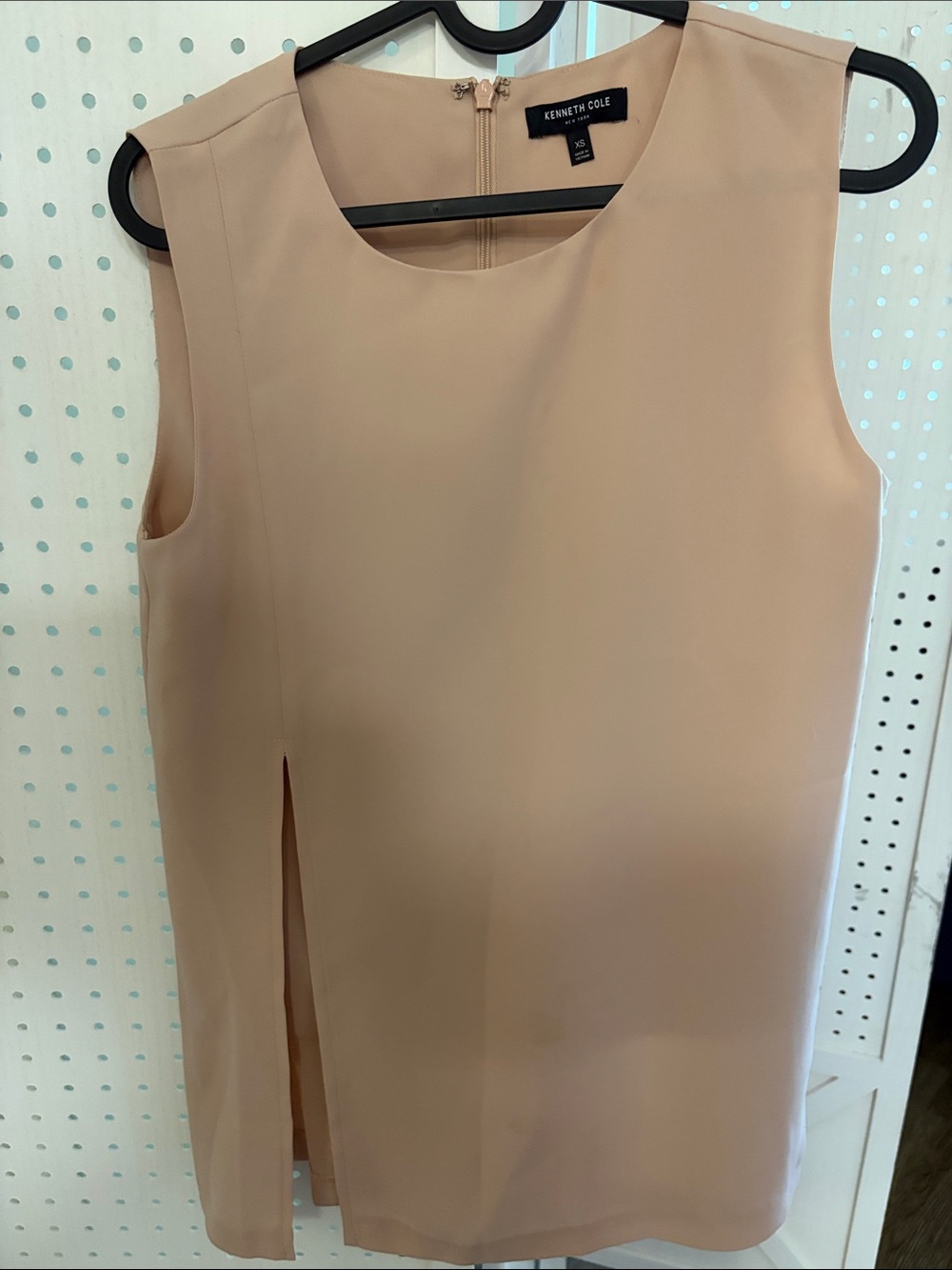 Kenneth Cole Warm Beige Sleeveless Tunic